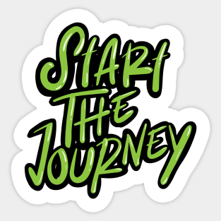 Start The Journey Text Typography Sticker